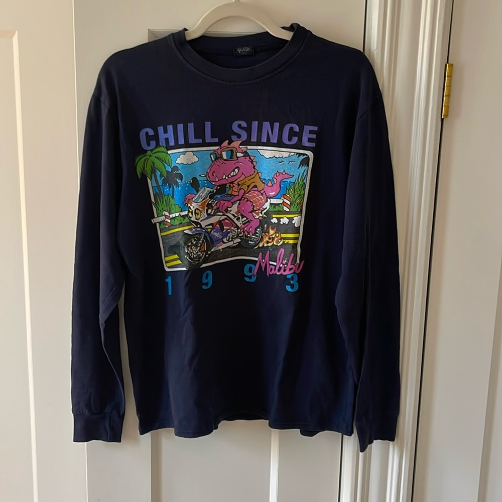 Brandy Melville Chill Since 1993 Malibu Long Sleeve Crewneck